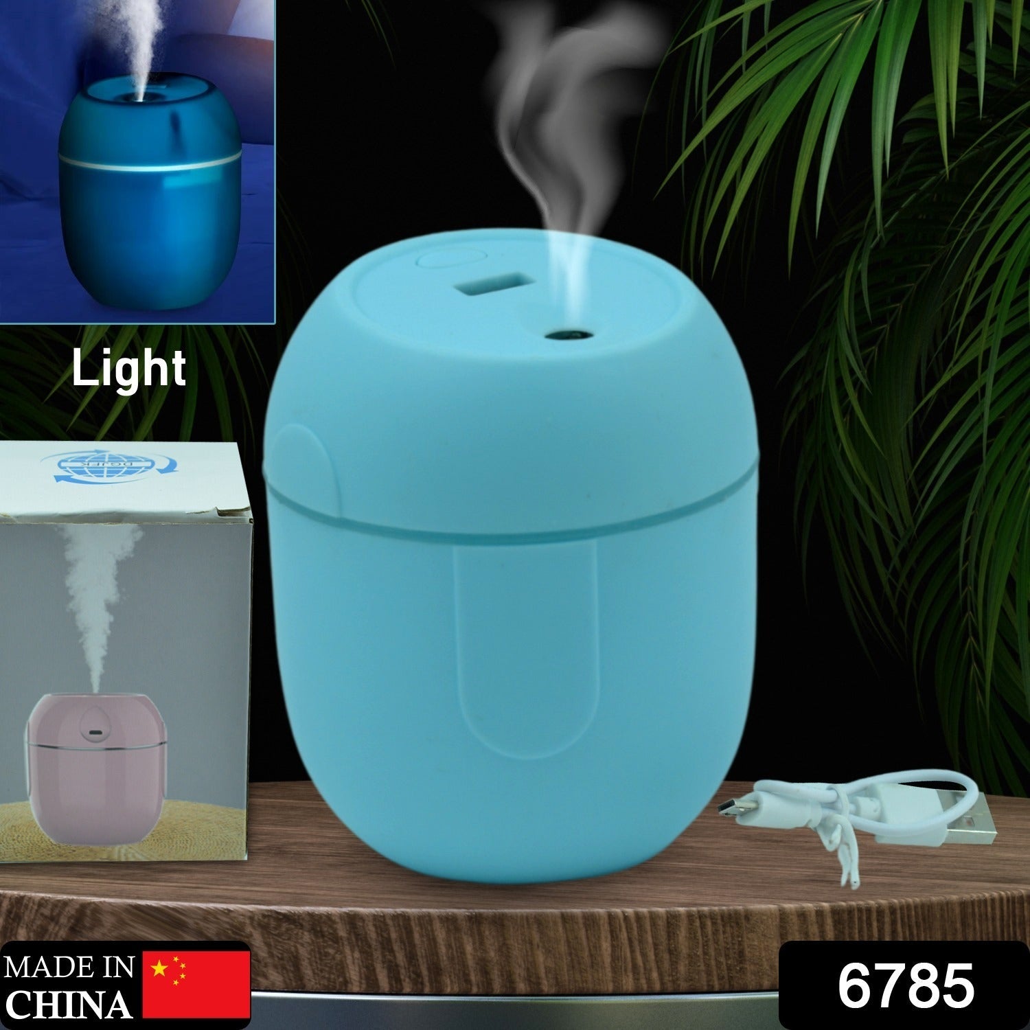6785 Portable Lighting Mini Humidifier, USB Personal Desktop Air Humidifier for Baby Bedroom Travel Office Home with Light, Cool Mist Humidifier, Essential Oil Diffusers, Cool Mist Humidifiers (250 ML) 6785 Portable Lighting Mini Humidifier, USB Personal Desktop Air Humidifier for Baby Bedroom Travel Office Home with Light, Cool Mist Humidifier, Essential Oil Diffusers, Cool Mist Humidifiers (250 ML)